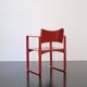 Fauteuil "271F" rouge par Verner Panton / August Sommer / Thonet