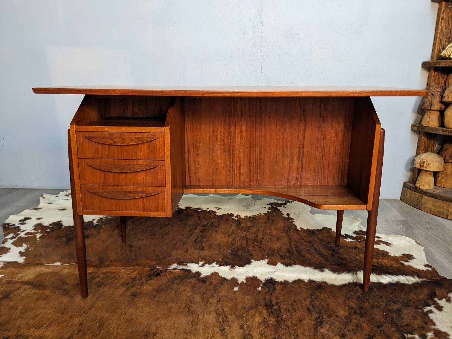 Small Scandinavian teak desk