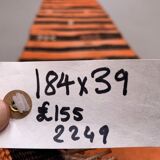 Old Turkish narrow Kilim Runner 184x39 cm shabby chic, vintage kelim