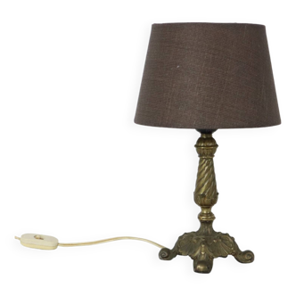 Lampe de table classique en cuivre français lampe vintage acanthus