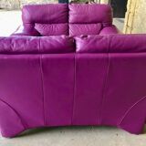Pair of 80s leather sofas