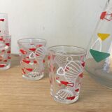 Small carafe geometric patterns, 60s
