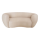 Late 20th Century, Wool and Solid Wood Curved Sofa, Italy