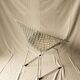 White Bertoia Diamond chair