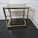 Brass and smoked glass side table from the 70s