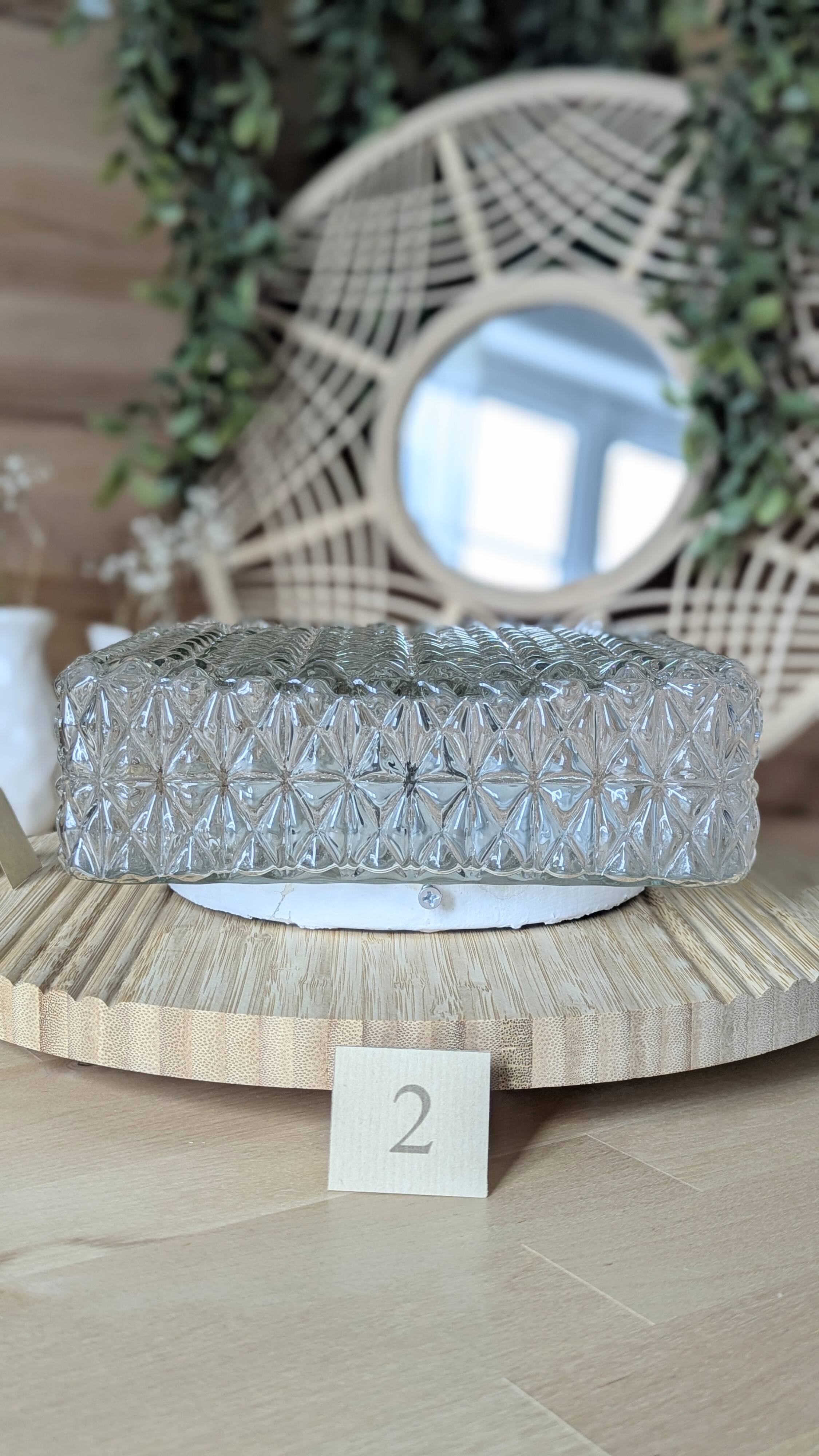 Vintage square ceiling light (L-0253)