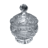 Covered crystal pot