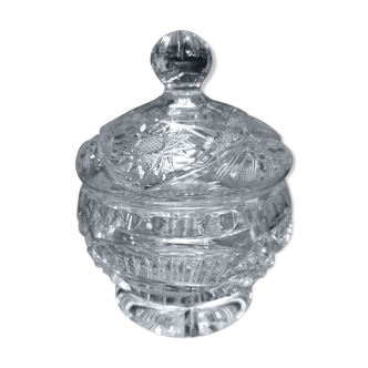 Covered crystal pot