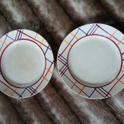 10 antique flat plates from Gien