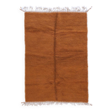 Plain Moroccan Brown Rug - 257 x 164 cm