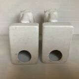 Horse book greenhouse white earthenware