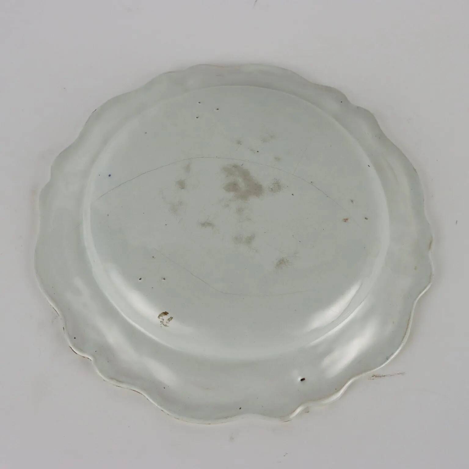 Antique majolica plate, Pavia, Italy, 18th century