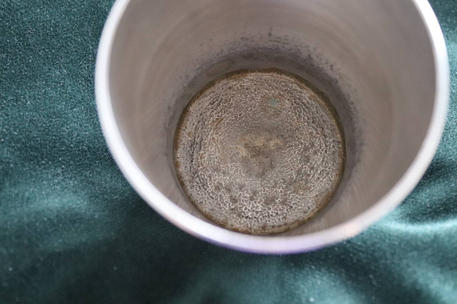 Antique silver-plated timbale – Maison Hénin & Cie