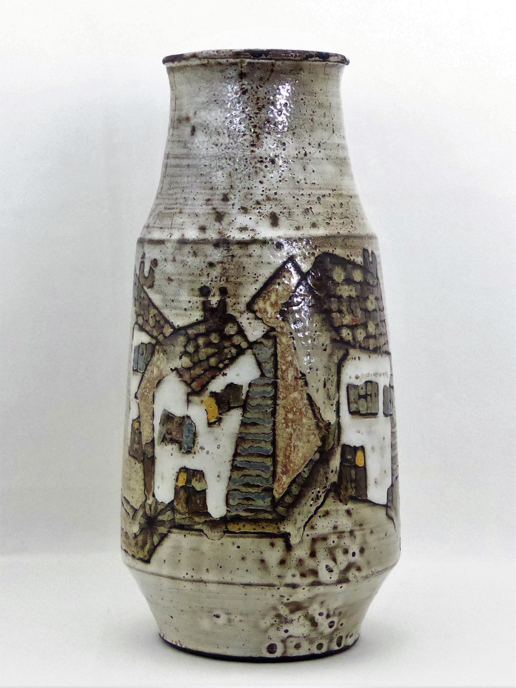 Vase of Paul Quéré "The Minotaur" ceramic 1960