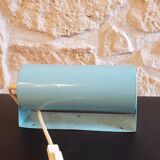 Vintage blue tilting wall lamp