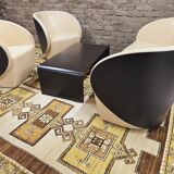 80's sofa armchair coffee table set