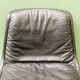 Wilkhahn swivel office chair, 1970s, chrome metal and leather