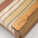 Set of South African colonial armchairs in wood and straw, 1980s.