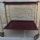 Vintage 50s Textane brand rolling and folding trolley
