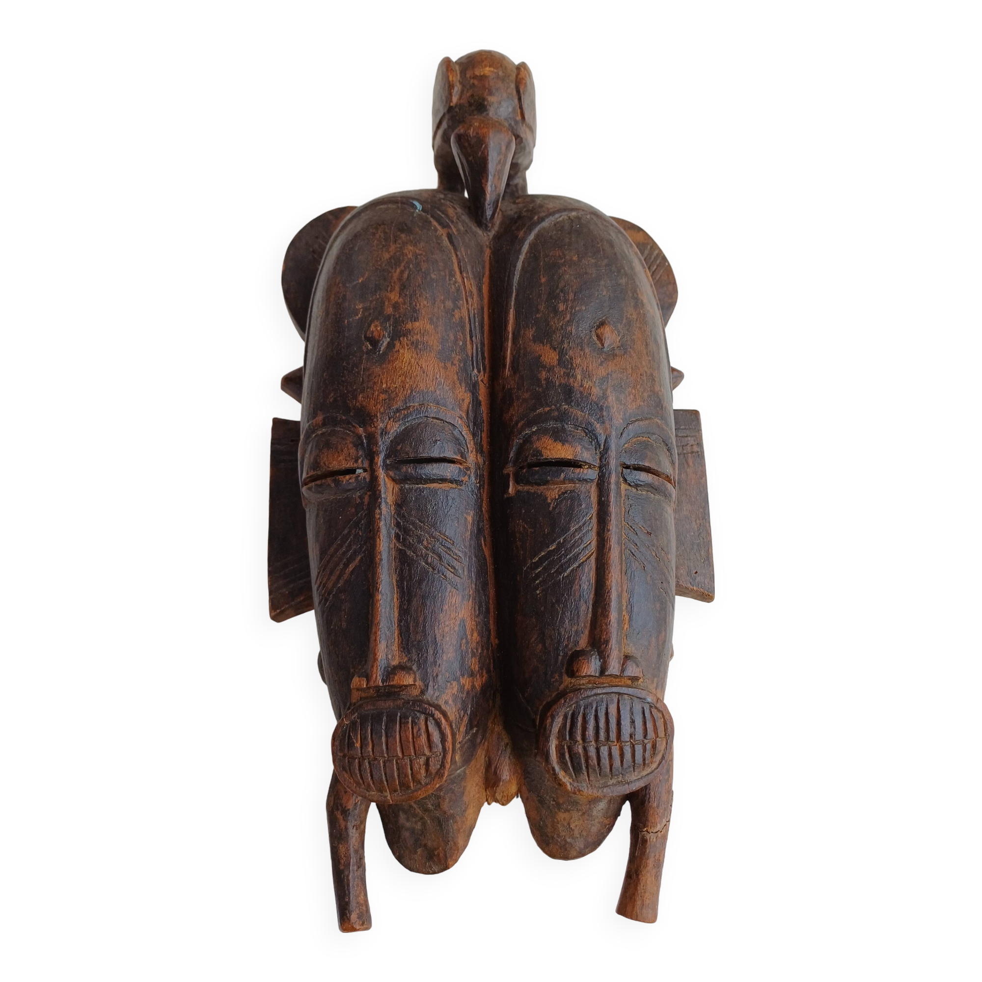 Double-sided African mask