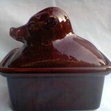 Vintage earthenware terrine