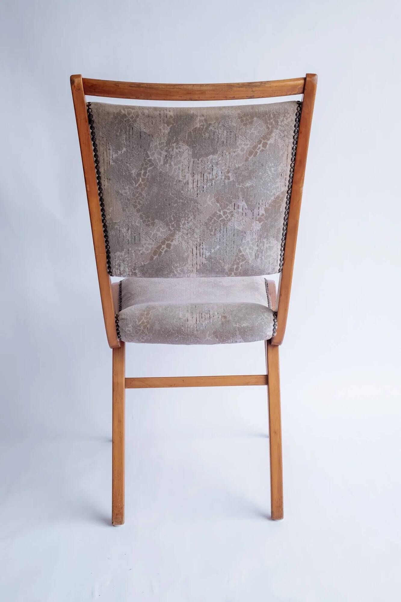 Set of 4 vintage wooden dining chairs