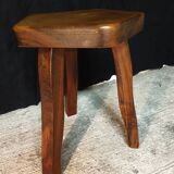 elm stool Aranjou style 80's