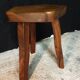 Tabouret orme style Aranjou 80's