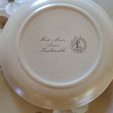 Set of 12 vintage stoneware dinner plates