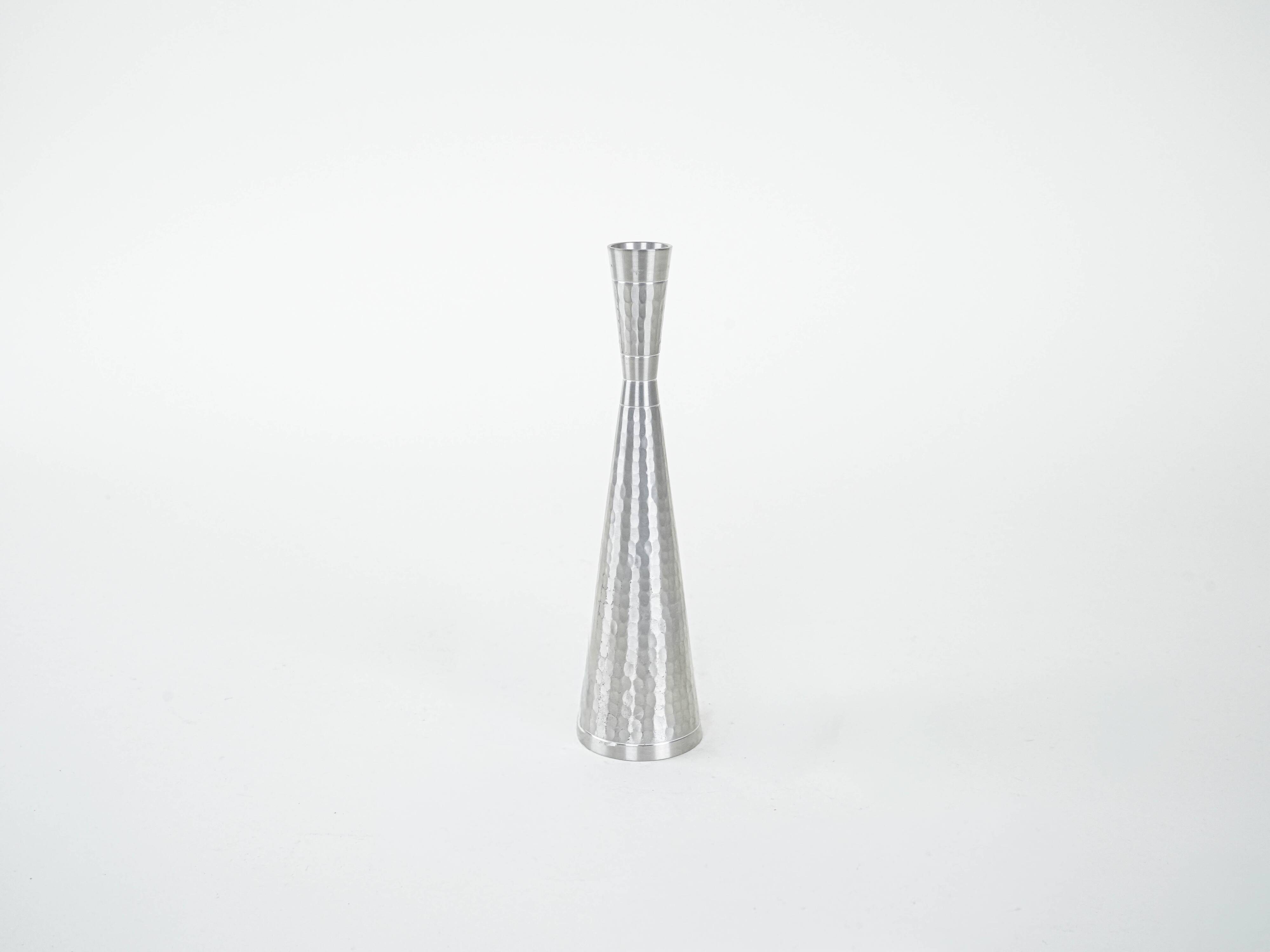 Metal candlestick, Italian design, 1970s, made in Italy