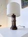 Brutalist oak table lamp 1950