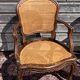 Paire de fauteuils cabriolets cannés Epoque Louis XV