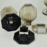 Motoko Ishii brass and glass ceiling light from the 1970s for Staff Leuchten