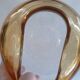 Murano bowl design ...guillemot...amber/transparent glass paste bul