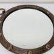 Miroir hublot fer forgé rond