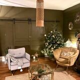 Large wicker pendant light