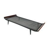 Banquette Cleopatra Dick Cordemeyer design métal en teck