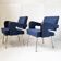 Paire de fauteuils "president" de jacques adnet 1950 vintage 50s 1950s