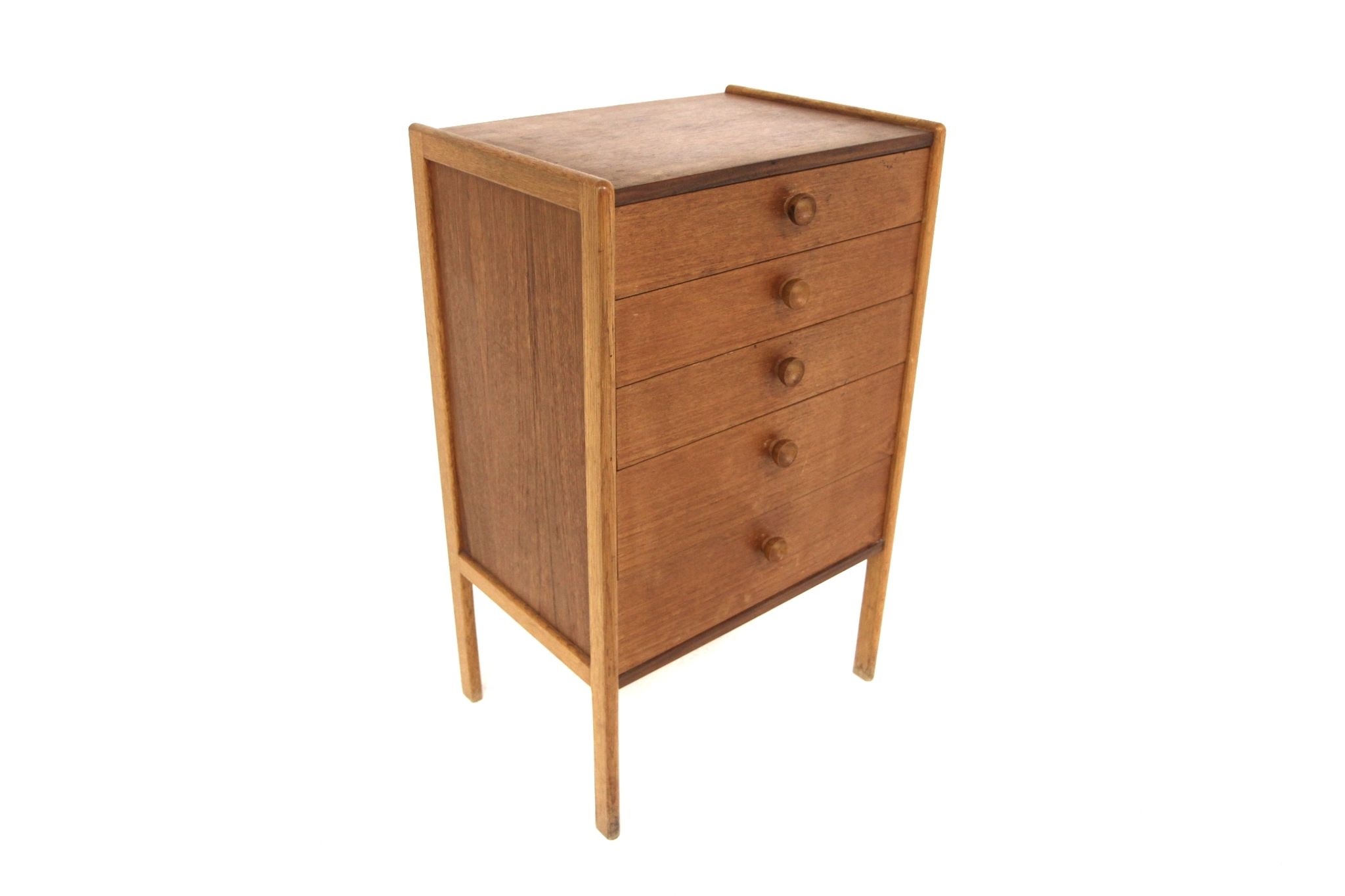 Commode scandinave en teck et en chêne, Suède, 1960