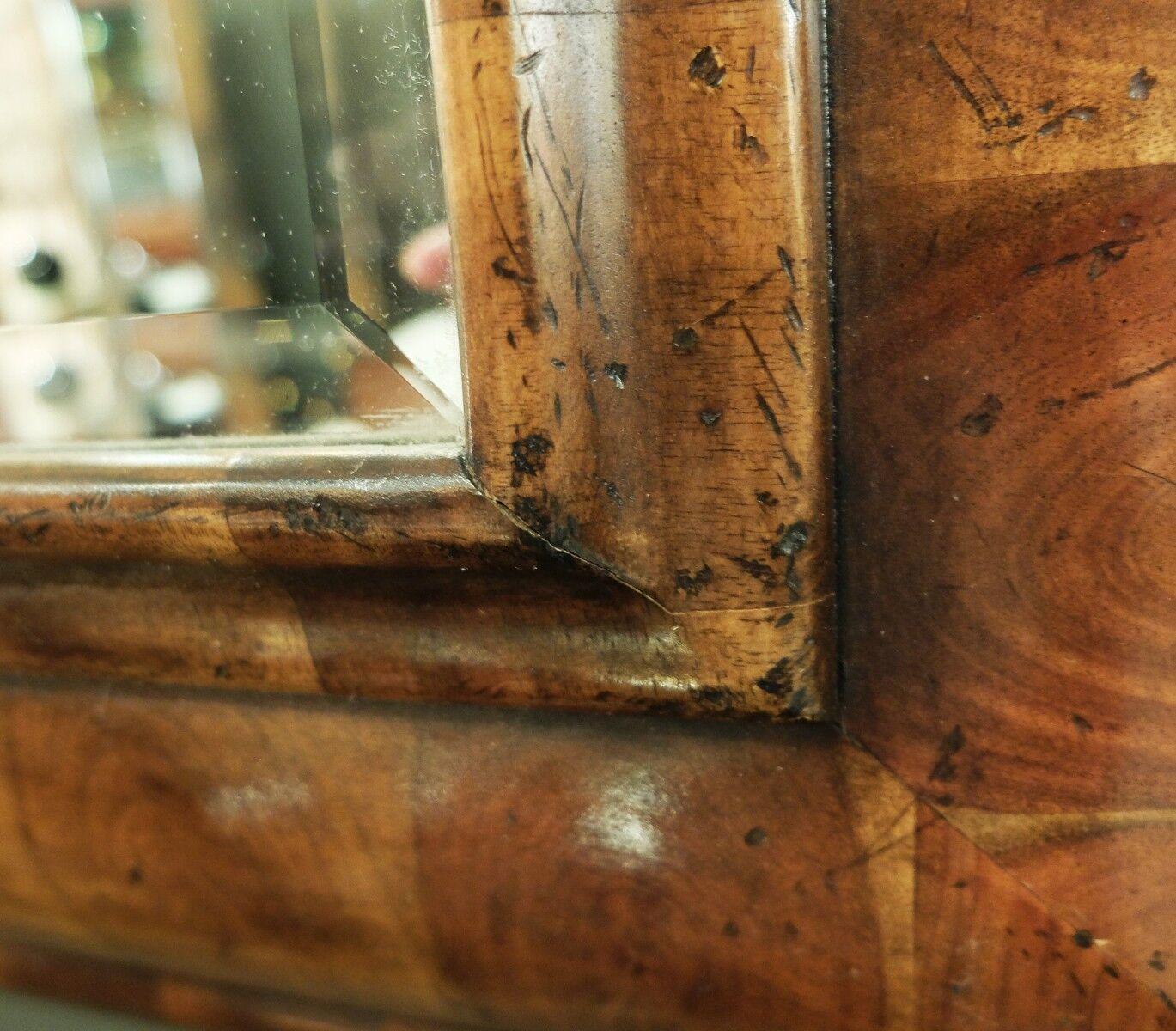 Wooden mirror 117x81cm