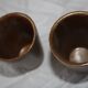 Lot de 2 verres en grès  Gp Digoin