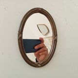 Vintage wooden mini mirror