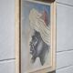 Painting signed Gaspard de Mouko, painting on canvas orientalist portrait 30's