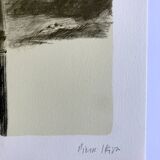 Pierre skira, docks, 1978. original lithograph signed in pencil.