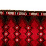 Scandinavian 20th century modern rya rug, 198 x 107 cm