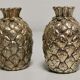 Salière et poivrière vintage en forme d'ananas