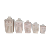 St. Clement's art deco earthenware spice pots