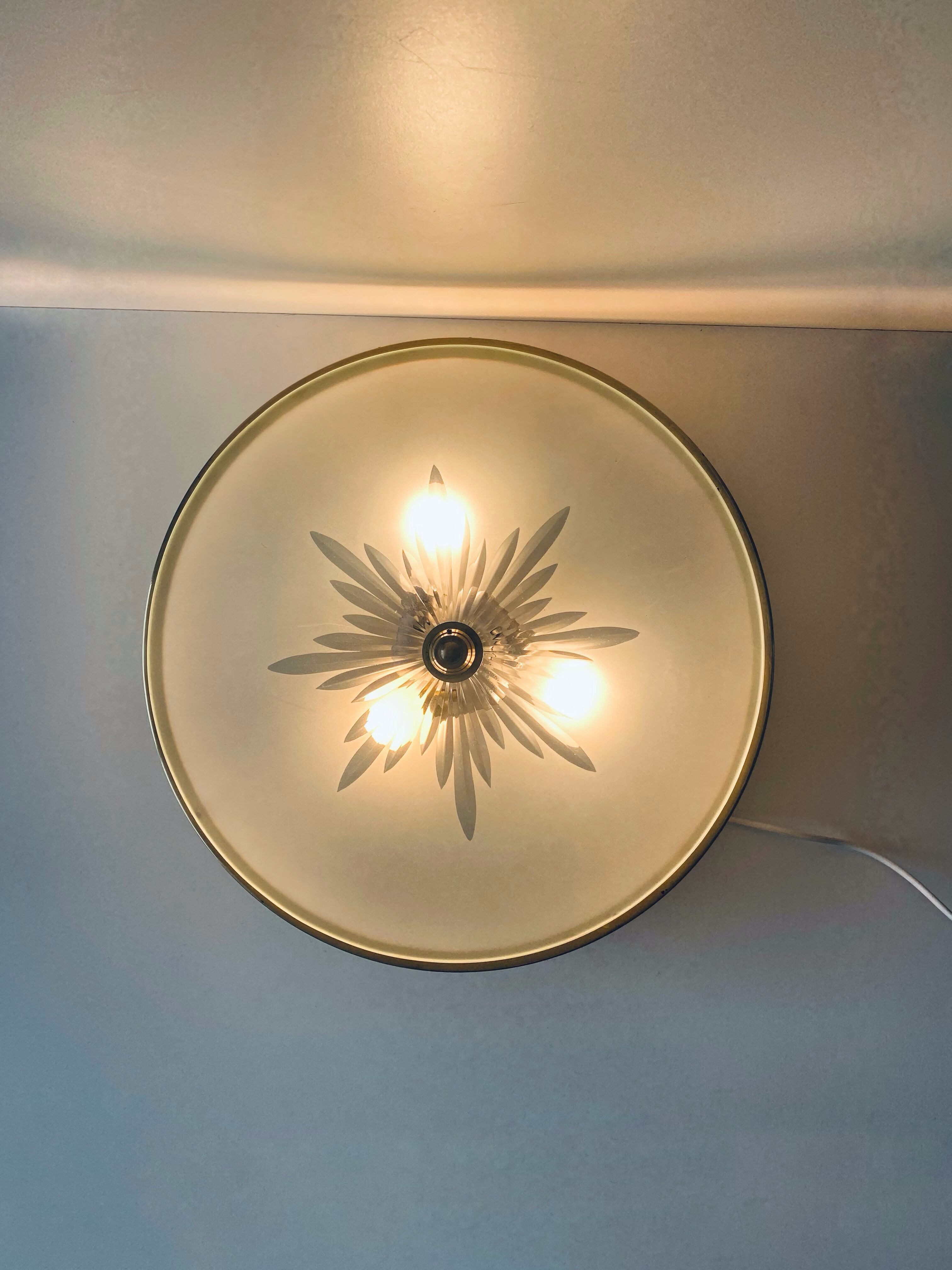 Art deco ceiling light