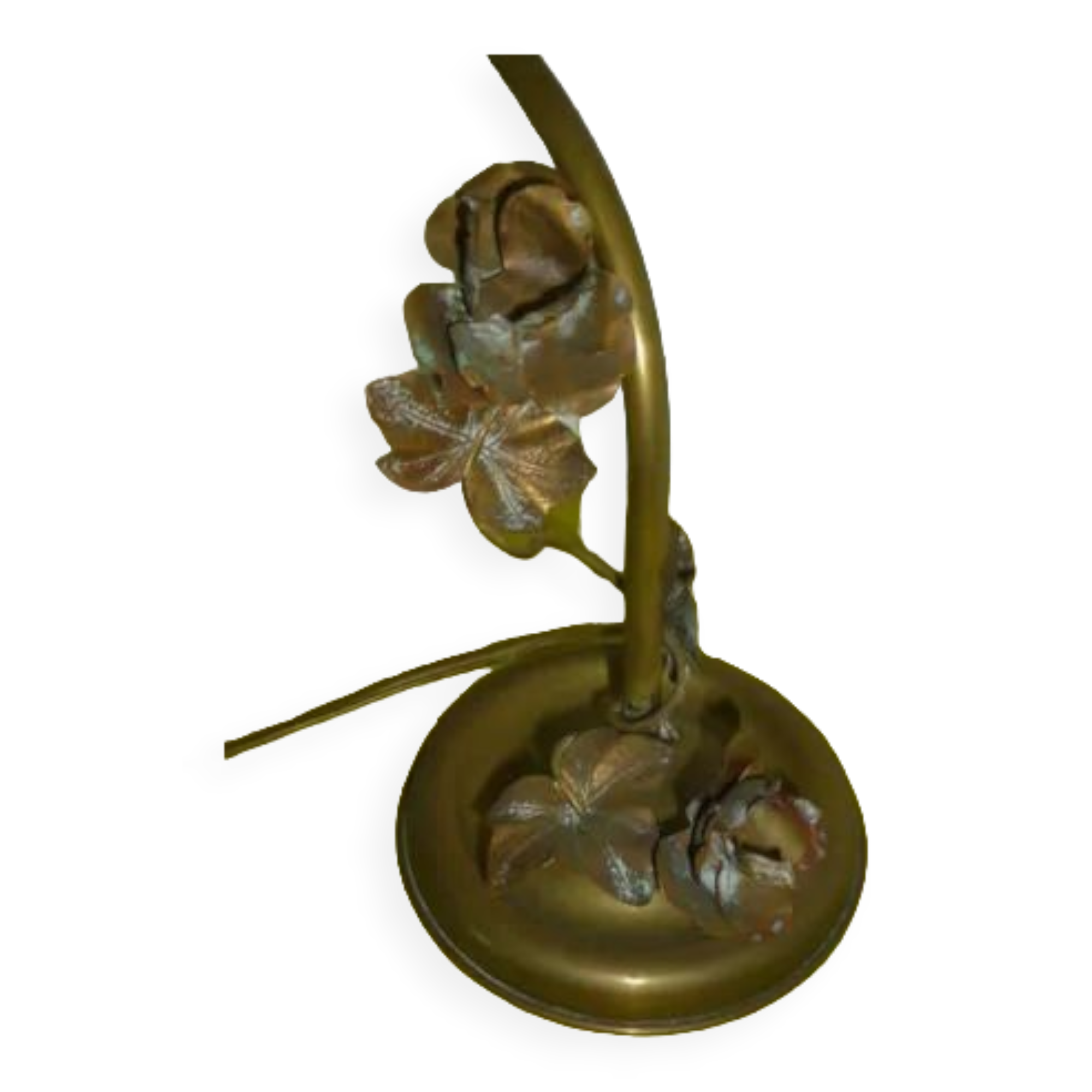Desk lamp old decor flowers