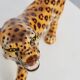Hand‑Painted Ceramic Leopard Sculpture by Giovanni Rozan, Italy ca. 1950